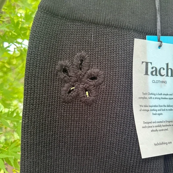 Tach Clothing Lila Pant Knit Floral Cut Outs - Picture 12 of 15